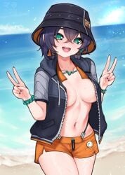 belle (summer skies) (zenless zone zero) from zenless zone zero by matsumaramara