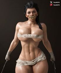 mileena from mortal kombat by tekonsfw
