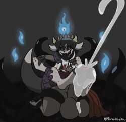 3_toes absurd_res anthro balls big_balls black_tongue bodily_fluids cum cum_on_feet cumshot dorkusprimearts duo ejaculation excessive_cum excessive_genital_fluids feet female fire foot_fetish foot_play footjob foreskin genital_fluids genitals glowing glowing_eyes heterochromia hi_res huge_balls lagomorph leporid licking long_tail male male/female mammal nha'mis_(dorkusprimearts) penis questionable_consent rabbit restrained restrained_by_tentacles scarf sex tail tentacle tentacles_around_legs tentacles_everywhere toes tongue yorma