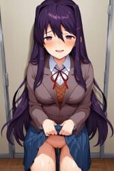 yuri (doki doki literature club) from doki doki literature club