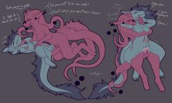 2025 anthro bite blood blush bodily_fluids breasts cum cum_in_vagina cum_inside dialogue digital_drawing_(artwork) digital_media_(artwork) dragon duo english_text erection female female_penetrated fisk_cerris futa/female futa_penetrating futa_penetrating_female futanari genital_fluids genitals ghost_(pantheggon) hi_res intersex intersex/female intersex_penetrating intersex_penetrating_female multi_tail mythological_creature mythological_scalie mythology nipples nude pantheggon penetration penile penile_penetration penis penis_in_vagina pussy scalie sex shoulder_bite speech_bubble tail text vaginal_penetration vulva wounded