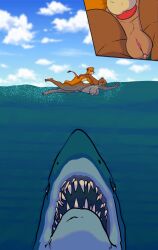1boy 1girls absurd_res anal anthro anthrofied balls cub disney felid feline female feral fish genitals group hi_res imminent_death imminent_vore incest_(lore) jaws_(film) lion male male/female mammal marine mother_(lore) mother_and_child_(lore) mother_and_son_(lore) nude pantherine parent_(lore) parent_and_child_(lore) parent_and_son_(lore) parody penis peril pussy r4c00n sarabi sarabi_(the_lion_king) sea sex shark simba simba_(the_lion_king) son_(lore) swimming the_lion_king underwater universal_studios vulva water young young_anthro