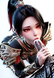 3d ai_generated blowjob ceremon_vaughan deepthroat donghua fellatio female oral oral_penetration oral_sex self_upload throne_of_seal wang_yuanyuan