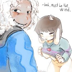 female frisk from undertale by sadfloow