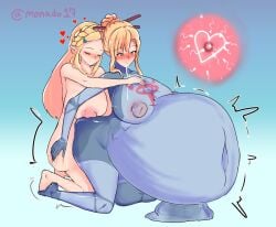 2futas anal anal_impregnation anal_sex anal_through_bodysuit balls balls_bulge blonde_hair bodysuit breasts breath_of_the_wild bulge bulge_through_clothing chubby cum_balloon cum_inflated_belly cum_leaking_out_of_mouth fertilization futa_on_futa futa_only futa_sans_pussy futa_transformation futanari genderswap_(mti) hung_bottom hylian hylian_ears impregnation inflation intersex large_breasts large_penis link_(breath_of_the_wild) male male_to_futa monado17 mpreg nintendo penis prostate rule_63 self_upload sheikah_clothes sheikah_link skin_tight stomach_deformation stomach_expansion tears_of_the_kingdom teary_eyes the_legend_of_zelda transformation xray_view zelda_(breath_of_the_wild)