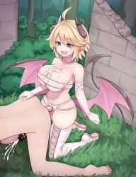 1boy 1girls after_paizuri after_titfuck ahoge alternate_version_available armwear bar_censor bare_shoulders big_breasts blonde blonde-haired_female blonde_female blonde_hair blonde_hair_female boots breasts censor_bar censored censored_penis clothed clothed_female clothed_female_nude_male cock completely_naked completely_nude cum cum_on_body cum_on_breasts demon demon_girl demon_tail demon_wings dick dildo doggy doggy_position doggy_style doggy_style_position doggy_style_sex doggystyle doggystyle_position ejaculation elbow_gloves eyebrows_visible_through_hair female female_penetrating_male femdom from_behind from_behind_position genitals gloves grass green_eyes green_eyes_female hair_between_eyes highres horn hourglass_figure human human_male imp imp_(mon-musu_quest!) kikiu_bd kneeling legwear low_wings male male_penetrated mon-musu_quest! monster_girl monster_girl_quest naked naked_male navel nude nude_male open_mouth orgasm outside panties pegging penis pink_dildo pointy_ears portrait rami_(mon-musu_quest!) revealing_clothes reverse_doggy_style seductive semen sex_toy short_hair strap-on strapless strapon succubus tail thick_thighs thigh_boots thighhighs thighs tight_clothes underwear white_boots wide_hips wings