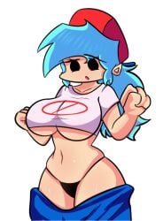 backwards_hat baggy_pants black_thong boyfriend_(friday_night_funkin) clenched_fist confused confused_expression confused_face cyan_hair female_boyfriend_(friday_night_funkin) fnf fnf_mod fnf_mods friday_night_funkin friday_night_funkin_mod friday_night_funkin_mods goobler hat huge_ass huge_breasts large_ass large_breasts newgrounds no_background prohibition_sign red_hat rule_63 sex_mod sexmod underboob video_game video_game_character video_games