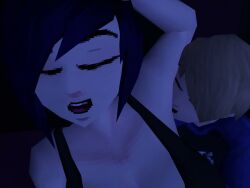 1boy 1girls 3d 3d_animation animated armpit_sniffing armpits arms_up davie_(twinkubus) female large_breasts looking_pleasured lucy_(twinkubus) male mp4 no_sound polygonal sniffing_armpit tagme together_forever twinkubus video