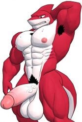 1boy 3d abs ai ai_assisted ai_generated anthro anthro_only armpit_hair balls big_penis body_hair furry furry_only furrypornaddiction huge_cock male_only marine muscular muscular_male pecs penis precum pubes pubic_hair scalie scalie_only shark simple_background solo solo_anthro solo_male yaoi