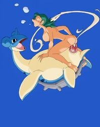 female frontierbrain human lapras male nintendo officer_jenny_(pokemon) pokemon pokephilia straight trainer trainer_(artist)