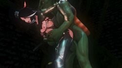 1boy 3d animated black_hair breasts cat_ears cat_tail catgirl clothed_female_nude_male clothes female final_fantasy final_fantasy_xiv goblin goblin_rape gpose_(ffxiv) male miqo'te monster_rape mp4 rape sex small_breasts tagme torn_clothes vaginal_sex video video_game_franchise