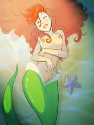 1girls ariel breasts disney female jpg mermaid nipples no_bra shoogerbare tagme the_little_mermaid topless