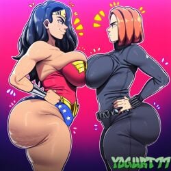 2026 2girls ai_generated amazon ass big_ass big_breasts big_butt big_thighs black_widow_(marvel) curvy curvy_body curvy_figure dark_hair dc dc_comics diana_prince female female_focus female_only hyper_ass hyper_butt hyper_thighs marvel marvel_comics mature natasha_romanoff pawg pawg_build red_hair sexy_body superheroine themysciran thick thick_ass thick_legs thick_thighs thighs wide_hips wonder_woman wonder_woman_(series) yogurt77