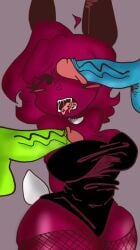 1girl2boys 2boys1girl blue_skin bunny_ears bunnysuit drooling fishnet_thighhighs fishnets friday_night_funkin friday_night_funkin_(minus_mod) friday_night_funkin_mod green_skin laurence_loll minus_bf_(blue)_(iagoanims) minus_gf_(iagoanims) minus_pico_(iagoanims) mmf_threesome penis purple_skin source_request tagme thighhighs threesome