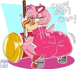 amy rose from sonic (series) by moonix xero