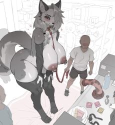 1boy 1girls 2026 2d 2d_(artwork) 2d_artwork animal_ears animal_genitalia animal_humanoid animal_penis anthro anthro_female areola areolae ass bald ball_gag ballgag bare_shoulders bedroom_eyes big_ass big_breasts big_butt big_hips big_thighs bitch_taken_for_walk blush blush_lines blushing bubble_ass bubble_butt butt butt_plug buttplug child_bearing_hips collar condom condom_wrapper curvaceous curvy curvy_body curvy_female curvy_figure curvy_hips dark-skinned_male dark_skin dildo equine equine_penis female femsub gag giantess grey_body grey_fur grey_hair hellaverse helluva_boss hi_res highres horsecock horsecock_dildo huge_breasts huge_hips huge_thighs human_male jingzhou14848 large_ass large_breasts large_butt large_hips large_thighs larger_female leash leash_and_collar leashed_collar leggings legwear long_hair loona_(helluva_boss) male male/female maledom mini_giantess multicolored_body multicolored_fur naked naked_female nipple_piercing nipples nude nude_anthro nude_female nudity pierced_nipples piercing piercings ponytail red_eyes sex_shop sex_toy side_ponytail size_difference smaller_male stockings submissive submissive_female sweat sweatdrop sweating tall taller_female taller_girl thick thick_hips thick_legs thick_thighs thigh_highs thighhighs thighs tied_hair two-tone_body two-tone_fur voluptuous voluptuous_female white_body white_fur wide_hips wolf wolf_ears wolf_girl wolf_humanoid zhou135627