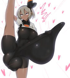 1futa balls bea_(pokemon) big_breasts big_penis big_testicles bodysuit breasts casual clothed clothed_masturbation clothing condom_suit cum cum_in_bodysuit cum_in_clothes dark-skinned_futanari dark_skin ejaculation ejaculation_under_clothes ftnranat fully_clothed futa_only futanari huge_balls huge_cock human leg_up long_penis masturbation masturbation_through_clothing orgasm penis penis_bigger_than_body penis_in_bodysuit penis_to_the_knees pokemon pokemon_ss rolling_eyes solo solo_futa standing tight_clothing uncensored vertical_splits