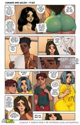 2021 2boys 2girls abs ass ass_bulging_out_of_panel big_ass big_breasts big_butt black_hair blush bottom_heavy breasts brown_eyes brown_hair carmen_and_kelsie carmen_marvello chains comic dark-skinned_female dark-skinned_male dialogue disappointed dyed_hair english_text enormous_ass eyeshadow female freckles frown grey_body half_siblings half_sister half_sisters holding_object holding_paper huge_ass huge_butt jay-marvel large_ass large_breasts large_butt latina leonardo_(jay-marvel) long_eyelashes long_fingernails long_shirt lucas_(jay-marvel) male massive_ass multiple_boys multiple_girls muscular_male necklace nervous nervous_smile onomatopoeia original page_60 painted_nails patreon patreon_username raven_ray red_hair sad shirtless shorter_female shorter_male small_breasts smile smiling sweatdrop taller_female taller_girl taller_male thick_eyebrows thick_thighs thunder_thighs upset wavy_hair wide_hips worried worried_expression