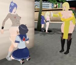 3d animated artist_request big_balls big_penis blowjob_face boruto:_naruto_next_generations deepthroat futa_on_female futanari ino_yamanaka konan mmd naruto no_sound public public_exposure public_use samui tagme temari uzumaki_himawari video