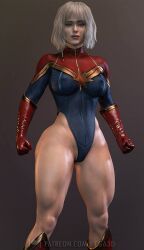 1girls 3d abs alternate_breast_size alternate_costume armwear ass athletic athletic_female big_ass big_breasts blonde_hair blue_eyes bodysuit bracelet breasts cameltoe captain_marvel captain_marvel_(cosplay) cga3d cleavage clothed clothed_female clothing cosplay costume crossover crossover_cosplay curvaceous curvy_female curvy_figure erotichris female_only fit fit_female front_view fusion fusion_character gloves hair light-skinned_female light_skin looking_at_viewer marvel marvel_cinematic_universe marvel_comics muscular muscular_female muscular_thighs patreon_username shin_hati short_hair short_hair_female sith sith_empress skimpy solo solo_female standing star_wars star_wars:_ahsoka thick_thighs thighs underwear voluptuous voluptuous_female wide_hips