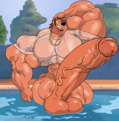 a_goofy_movie abs bara biceps boner chad_(a_goofy_movie) disney dripping dripping_wet erection huge_balls huge_cock huge_testicles hyper hyper_balls hyper_genitalia hyper_muscles hyper_penis hyper_testicles male male_focus male_only muscle muscles muscular muscular_arms muscular_legs muscular_male muscular_thighs nipples nude_male pecs penis penis_out pierced_ears piercing pool poolside pov pov_eye_contact remert see-through_clothing smile smiling smiling_at_viewer solo solo_male thick_thighs veins veiny_penis wet wet_body wet_clothes wet_clothing wet_hair wet_shirt wet_skin