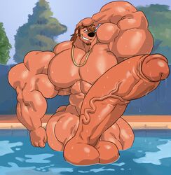 a_goofy_movie abs bara biceps boner chad_(a_goofy_movie) disney dripping dripping_wet erection huge_balls huge_cock huge_testicles hyper hyper_balls hyper_genitalia hyper_muscles hyper_penis hyper_testicles male male_focus male_only muscle muscles muscular muscular_arms muscular_legs muscular_male muscular_thighs nipples nude nude_male pecs penis penis_out pierced_ears piercing pool poolside pov pov_eye_contact remert smile smiling smiling_at_viewer solo solo_male thick_thighs veins veiny_penis wet wet_body wet_clothes wet_clothing wet_hair wet_shirt wet_skin