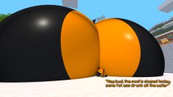 3d ambiguous_gender ass balloon_inflation between_buttocks big_ass book bubble_butt colossal_ass enormous_ass female female_focus gigantic_ass huge_ass hyper_ass inflation large_ass massive_ass minecraft reading salsa_lele tagme thick_thighs wide_hips