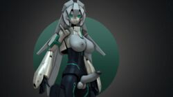 3d futa_only futanari green_eyes grey_breasts grey_penis gundam gundam_build_divers gundam_build_divers_re:rise large_breasts large_penis mecha mechanical mobile_doll mobile_doll_may quadraticsfm robot robot_girl sfm source_filmmaker