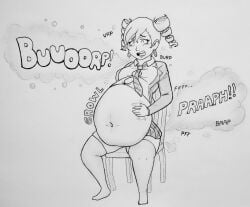 belly_bulge belly_expansion belly_inflation bloated_belly burp burping fart fart_cloud fart_fetish farting inflation inflation_fetish ronic_lagann