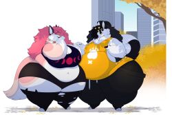 big_breasts breasts chubby fat female hotpinkwolf thick_thighs valentine_(bjornn) wide_hips