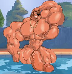 a_goofy_movie abs bara biceps chad_(a_goofy_movie) disney dripping dripping_wet flaccid huge_balls huge_cock huge_testicles hyper hyper_balls hyper_genitalia hyper_muscles hyper_penis hyper_testicles male male_focus male_only muscle muscles muscular muscular_arms muscular_legs muscular_male muscular_thighs nipples nude nude_male pecs penis penis_out pierced_ears piercing pool poolside pov pov_eye_contact remert smile smiling smiling_at_viewer solo solo_male thick_thighs veins veiny_penis wet wet_body wet_clothes wet_clothing wet_hair wet_shirt wet_skin