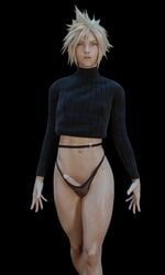 cloud strife from final fantasy by emberstock