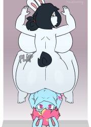 animated anthro ass balls big_balls big_breasts big_butt big_penis breasts claire_(razbunny) digital_media_(artwork) duo erection female female_penetrated genitals hair hi_res huge_balls huge_breasts huge_cock hyper hyper_genitalia hyper_penis lagomorph leporid loop male male/female male_penetrating male_penetrating_female mammal nude penetration penile penile_penetration penis rabbit razbunny razz_(razbunny) sex simple_background small_but_hung tail