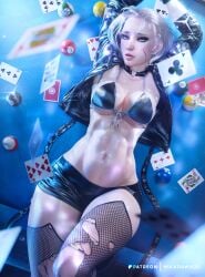 1girls 3d ass athletic_female big_ass big_breasts blender blonde_hair blue_eyes blush breasts bubble_butt cammy_white cute female female_only goth goth_girl huge_ass large_ass large_breasts legs looking_pleasured mikadawn playing_card playing_cards pleasure_face seductive seductive_smile sensual solo street_fighter street_fighter_6 thick thick_ass thick_thighs