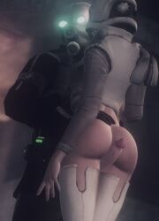 1boy 1girls 3d big_ass big_penis combine_assassin erect_penis erection female gas_mask half-life half-life_(series) half-life_2 human human_female human_male human_only leggings male mask masked masked_female masked_male metrocop penis sex straight tanukichan thigh_sex