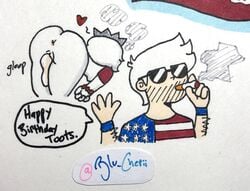 1boy 1girls 2020 after_sex after_vaginal america_(egobuzz) anus ass ass_up blu_cherii canada canada_(countryhumans) canada_(egobuzz) cigarette countryhumans countryhumans_girl cum cum_in_partner_pussy cum_in_pussy cum_inside face_down_ass_up female glasses heart humanized male male_focus partners partners_fucking personification shades short_hair smoke smoking straight united_states_of_america_(countryhumans) white_hair