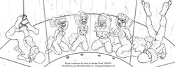 absurd_res ambiguous_gender anthro anthrofied arms_behind_back bondage bound breast_bondage breasts female femsub frazzle_rock_(mlp) friendship_is_magic gag genitals hasbro hi_res humanized kneeling light_hoof_(mlp) monochrome montgomery_glands multiple_girls multiple_subs my_little_pony navel nude objectification open_mouth_gag plaid_stripes_(mlp) pubes pussy rope shimmy_shake_(mlp) smudge_proof text toilet toilet_play twist_(mlp) urinal url vein veiny_breasts wallflower_blush_(mlp) wet