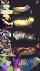 5boys absurd_res anthro balls ballsack barbed_humanoid_penis beverage_can big_balls big_penis bone bowser bowser's_fury chart cloaca cloacal_penis collar comparing comparing_penis digital_media_(artwork) disembodied_penises dreamy_bowser dry_bowser erection fantasy_penis foreskin foreskin_folds fully_retracted_foreskin fury_bowser genitals giga_bowser glowing glowing_eyes green_eyes green_head group headshot hi_res horns huge_balls huge_cock hybrid_penis inner_foreskin intact koopa lizard male male/male male_only mario_(series) mario_and_luigi_(series) muscular_male nintendo nude_male open_mouth orange_hair pearly_penile_papules penis penis_lineup penis_size_chart penis_size_difference rainbow red_eyes reptile retracted_foreskin scalie scrotum shell simple_background size_chart skeleton slit smile spikes super_mario_3d_world super_mario_bros. super_smash_bros. teeth testicles tongue tongue_out uncut unusual_genitalia unusual_penis vein veiny_penis video_games xdarkspace