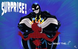 1boy 1girls 2021 absurd_res alien alien_humanoid ameizing_lewds apple_butt ass big_breasts black_body breasts breasts_bigger_than_head bust busty duo faceless_male fangs female happy hips huge_ass huge_breasts huge_butt huge_thighs human humanoid large_breasts light-skinned_male light_skin male male_human/female_alien male_human/female_humanoid mammal marvel marvel_comics mouth multicolored_body open_mouth peter_parker she-venom she-venom_(ameizing_lewds) smile smooth_skin snu-snu spider-man spider-man_(series) straight symbiote teeth thick_thighs two_tone_body venom venom_(marvel) wide_hips