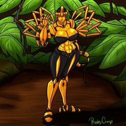 1girls alien_girl beast_wars big_ass big_breasts big_butt blackarachnia female red_eyes robocream robot robot_girl roby_creep spider_humanoid transformers