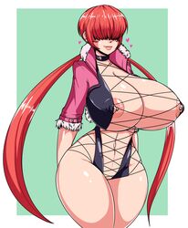 busty female female_focus female_only hair_over_eyes hourglass_figure king_of_fighters reiduran shermie_(kof) skimpy skimpy_clothes sleeves_rolled_up snk solo tagme wide_hips