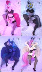 3d 4futas absurdres alicorn animal_genitalia animal_penis anthro anthrofied armwear big_penis big_testicles black_eyeliner black_nail_polish black_nails blue_body blue_eyes blue_eyeshadow blue_fur blue_hair blue_lips blue_lipstick blush bodypaint bottomless bra breasts breasts_out cleavage collar colored_nails corset dakimakura ear_piercing elbow_gloves equid equine equine_penis erection ethereal_hair eyeliner eyeshadow fake_ears fake_rabbit_ears fishnet fishnet_bodysuit fishnet_legwear fluttershy_(mlp) friendship_is_magic fur furry futa_only futanari garter_belt garter_straps genitals gloves gold_eyeshadow gold_lips gold_lipstick hand_on_breast hand_on_penis handwear hasbro high_heels highres horn large_breasts lingerie lips lipstick looking_at_viewer lying makeup mammal medial_ring my_little_pony nails navel neck_ring nipple_tape on_back paint pasties pegasus penis piercing pink_body pink_eyeshadow pink_fur pink_hair pinkie_pie_(mlp) pose princess_luna_(mlp) rinny straight_hair stripes tape testicles thighhighs topwear underwear white_clothing white_gloves wings wrist_cuffs yellow_eyeshadow yellow_lips yellow_lipstick zebra zecora_(mlp)