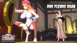 3d_padawan cuntbusting female female_only femdom grabbing nami nami_(one_piece) nico_robin one_piece post-timeskip