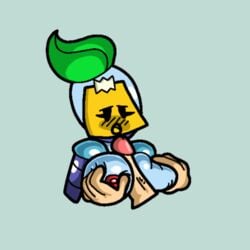 brawl_stars breast_grab breasts paizuri sprout_(brawl_stars) titjob