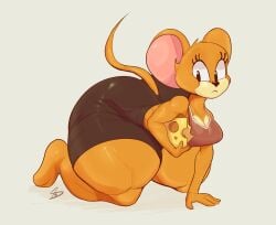 big_ass big_breasts breasts bubble_butt dreamerknights huge_ass jerry_mouse rule_63 thick_thighs tom_and_jerry wide_hips