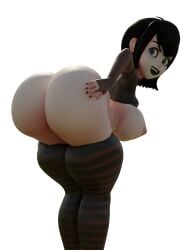 1girls 1monster 3d 3d_(artwork) ass_focus ass_grab backboob big_breasts casual casual_nudity female female_only grabbing_own_ass hotel_transylvania huge_ass mavis_dracula milf says shocking_(artist) sony_pictures_animation teasing vampire vampire_girl white_background