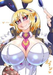 big_breasts bimbo breasts bunny_ears bunny_girl bunnysuit cleavage disgaea disgaea_5 disgaea_rpg future_usalia gigantic_breasts huge_breasts large_breasts nepnepdaitsuki nippon_ichi_software usalia_(disgaea)