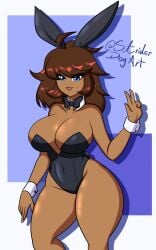 breasts dark_skin dark_skinned_female female female_only oc original original_character solo striderdogart