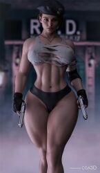 1girls 3d 3d_(artwork) abs ass beret big_ass big_breasts big_butt breasts breasts_out bubble_ass bubble_butt busty capcom casual cga3d clothing curvaceous curvy curvy_female curvy_figure erotichris exposed_breasts female female_human female_only firearm fit fit_female front_view game_poster handgun handwear headwear hourglass_figure huge_breasts human jill_valentine jill_valentine_(sasha_zotova) large_breasts legwear neckwear pale_skin patreon_username pawg resident_evil resident_evil_3 resident_evil_3_remake s.t.a.r.s solo tactical_gear thick thick_ass thick_thighs thong torn_clothes torn_clothing torn_shirt twitter_username voluptuous voluptuous_female weapon wide_hips