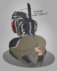 anal anal_sex android anthro ass balls big_butt bioware bodily_fluids cum cum_in_ass cum_inside dcapmode electronic_arts genital_fluids genitals geth hi_res kneeling kneeling_sex legion_(mass_effect) machine male male_penetrated mass_effect penetration penis robot sex solo submissive submissive_male